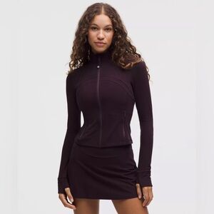 Lululemon Define Cropped Jacket - Black Plum